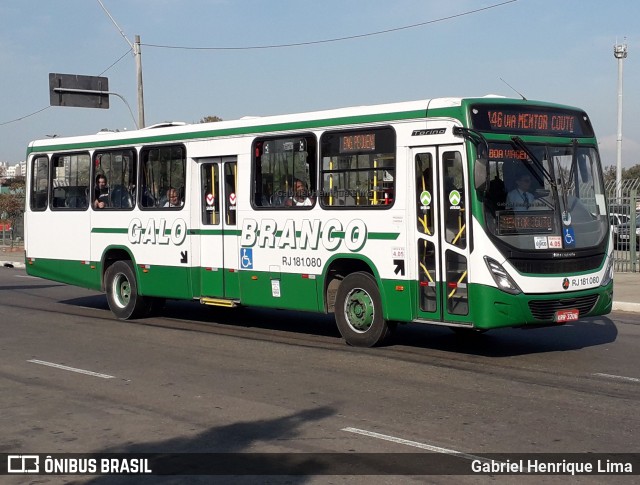 Viação Galo Branco RJ 181.080 na cidade de Niterói, Rio de Janeiro, Brasil, por Gabriel Henrique Lima. Número da foto: #7490670.