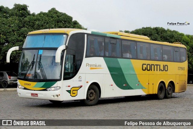 Empresa Gontijo de Transportes 17190 na cidade de Vitória da Conquista, Bahia, Brasil, por Felipe Pessoa de Albuquerque. ID da foto: 7490756.