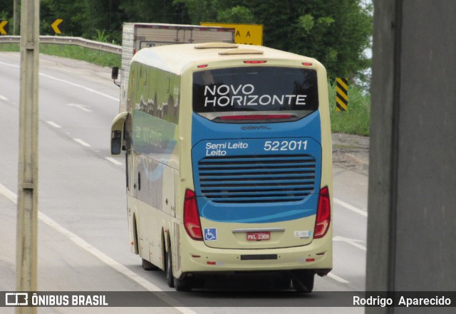 Viação Novo Horizonte 522011 na cidade de São Gonçalo do Sapucaí, Minas Gerais, Brasil, por Rodrigo  Aparecido. ID da foto: 7495929.