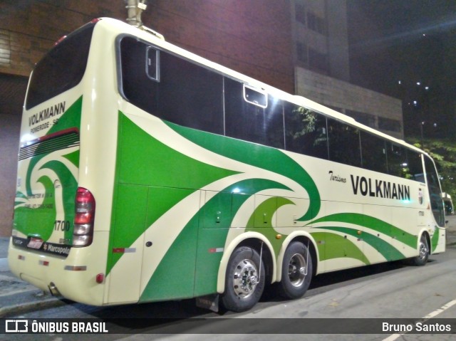 Empresa de Transportes Coletivos Volkmann 1700 na cidade de Belo Horizonte, Minas Gerais, Brasil, por Bruno Santos. ID da foto: 7493663.