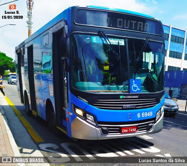 Transwolff Transportes e Turismo 6 6948 na cidade de São Paulo, São Paulo, Brasil, por Lucas Santos da Silva. Número da foto: #7495290.