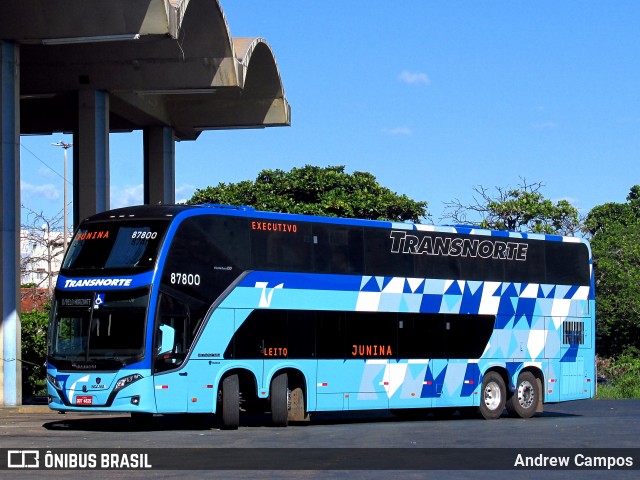 Transnorte - Transporte e Turismo Norte de Minas 87800 na cidade de Montes Claros, Minas Gerais, Brasil, por Andrew Campos. ID da foto: 7496426.