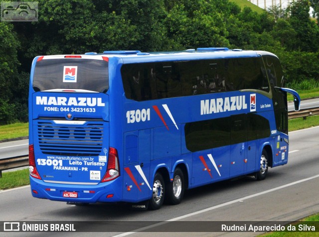 Marazul Turismo 13001 na cidade de Santa Isabel, São Paulo, Brasil, por Rudnei Aparecido da Silva. Número da foto: #7494110.