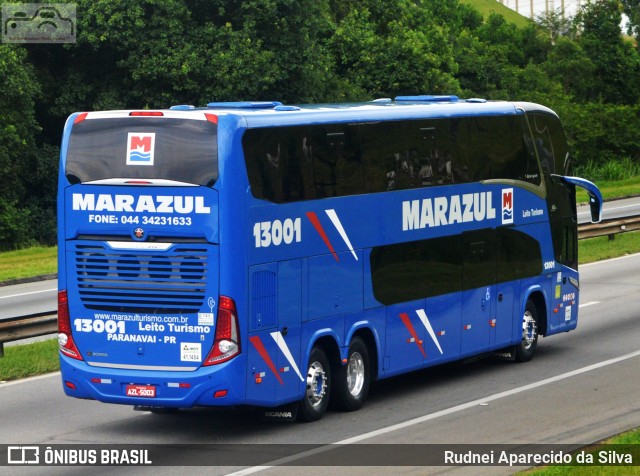 Marazul Turismo 13001 na cidade de Santa Isabel, São Paulo, Brasil, por Rudnei Aparecido da Silva. ID da foto: 7494110.