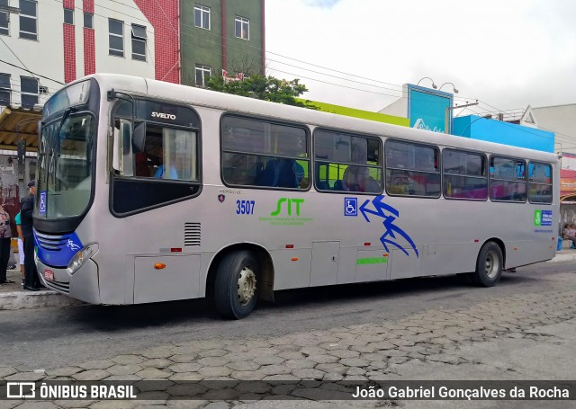 Viação Rosa Vitória da Conquista 3507 na cidade de Vitória da Conquista, Bahia, Brasil, por João Gabriel Gonçalves da Rocha. ID da foto: 7494567.