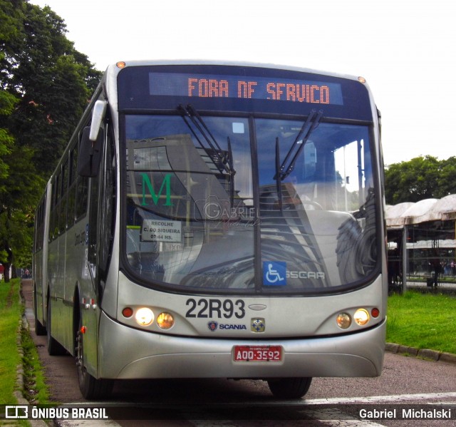 Empresa de Ônibus Campo Largo 22R93 na cidade de Curitiba, Paraná, Brasil, por Gabriel Michalski. ID da foto: 7493954.