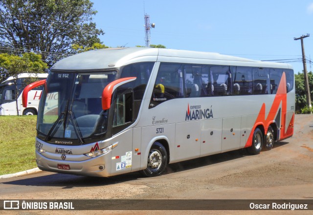 Expresso Maringá 5721 na cidade de Foz do Iguaçu, Paraná, Brasil, por Oscar Rodriguez . ID da foto: 7496517.