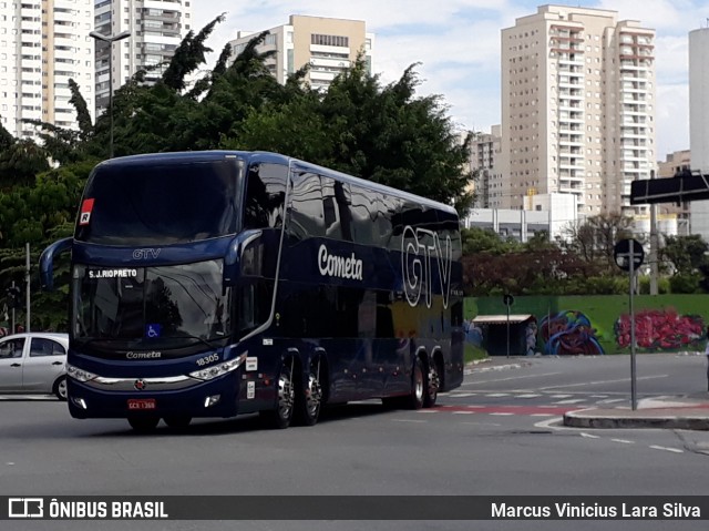 Viação Cometa 18305 na cidade de São Paulo, São Paulo, Brasil, por Marcus Vinicius Lara Silva. ID da foto: 7498382.