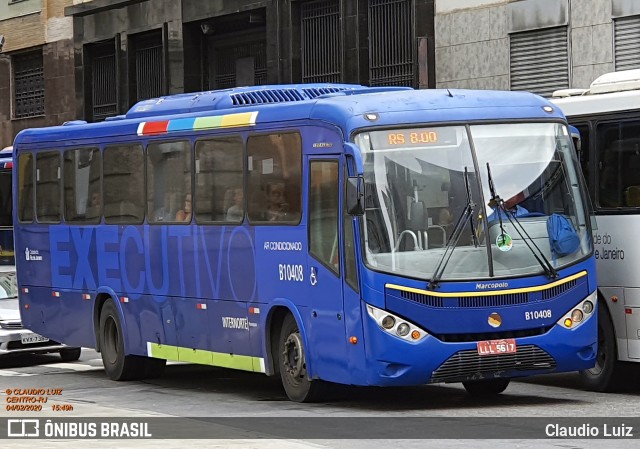 Transportes Paranapuan B10408 na cidade de Rio de Janeiro, Rio de Janeiro, Brasil, por Claudio Luiz. Número da foto: #7497836.