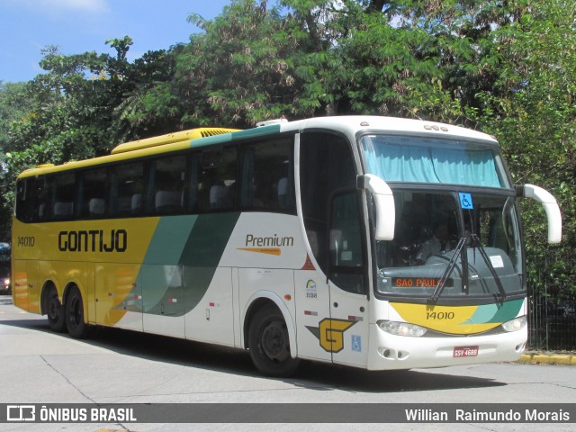 Empresa Gontijo de Transportes 14010 na cidade de São Paulo, São Paulo, Brasil, por Willian Raimundo Morais. ID da foto: 7497965.