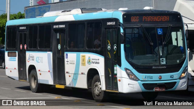 Auto Viação Dragão do Mar 42510 na cidade de Fortaleza, Ceará, Brasil, por Yuri Ferreira Marinho. Número da foto: #7497738.