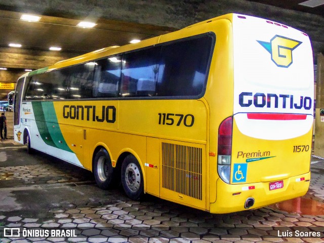 Empresa Gontijo de Transportes 11570 na cidade de Belo Horizonte, Minas Gerais, Brasil, por Luis Soares. ID da foto: 7498815.