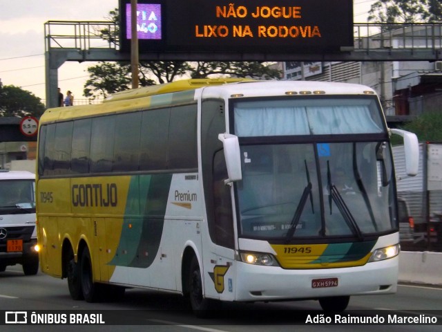 Empresa Gontijo de Transportes 11945 na cidade de Belo Horizonte, Minas Gerais, Brasil, por Adão Raimundo Marcelino. ID da foto: 7499395.