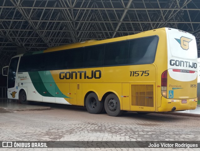 Empresa Gontijo de Transportes 11575 na cidade de Patos de Minas, Minas Gerais, Brasil, por João Víctor Rodrigues. ID da foto: 7498302.