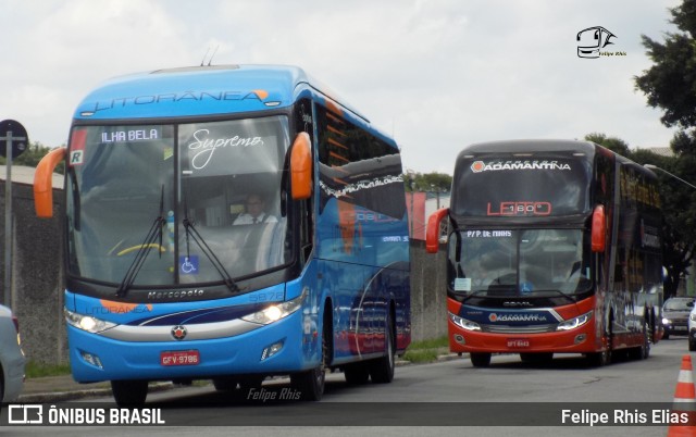 Litorânea Transportes Coletivos 5876 na cidade de São Paulo, São Paulo, Brasil, por Felipe Rhis Elias. Número da foto: #7499360.