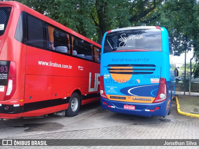 Litorânea Transportes Coletivos 5984 na cidade de São Paulo, São Paulo, Brasil, por Jonathan Silva. Número da foto: #7500937.