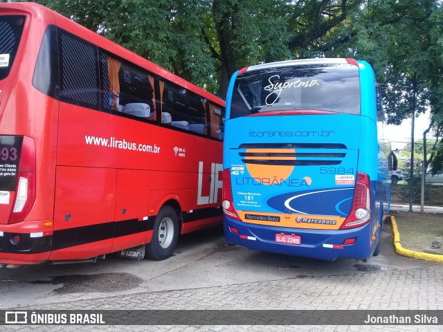 Litorânea Transportes Coletivos 5984 na cidade de São Paulo, São Paulo, Brasil, por Jonathan Silva. ID da foto: 7500937.