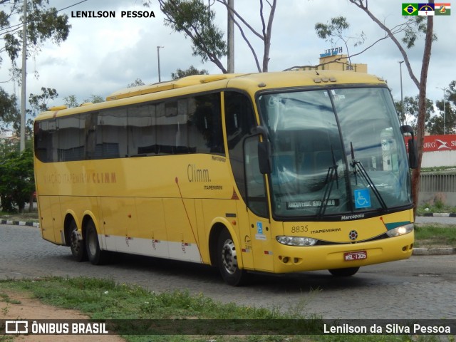 Viação Itapemirim 8835 na cidade de Caruaru, Pernambuco, Brasil, por Lenilson da Silva Pessoa. ID da foto: 7502257.