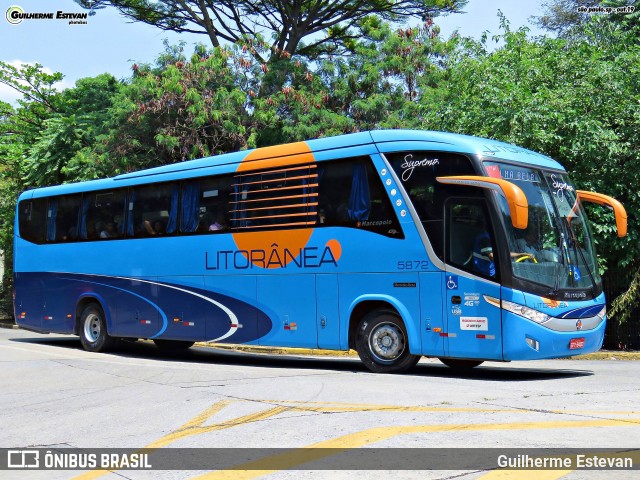 Litorânea Transportes Coletivos 5872 na cidade de São Paulo, São Paulo, Brasil, por Guilherme Estevan. ID da foto: 7501684.