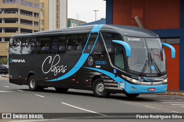 Empresa de Ônibus Nossa Senhora da Penha 53030 na cidade de Porto Alegre, Rio Grande do Sul, Brasil, por Flavio Rodrigues Silva. ID da foto: 7499751.