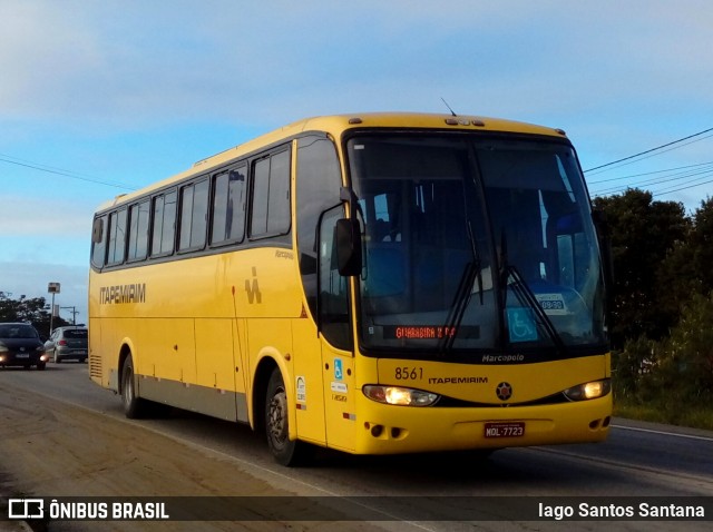 Viação Itapemirim 8561 na cidade de Eunápolis, Bahia, Brasil, por Iago Santos Santana. ID da foto: 7500053.