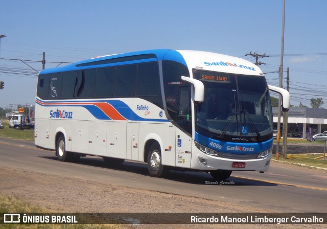 VUSC - Viação União Santa Cruz 4090 na cidade de Santa Cruz do Sul, Rio Grande do Sul, Brasil, por Ricardo Manoel Limberger Carvalho. ID da foto: 7504343.