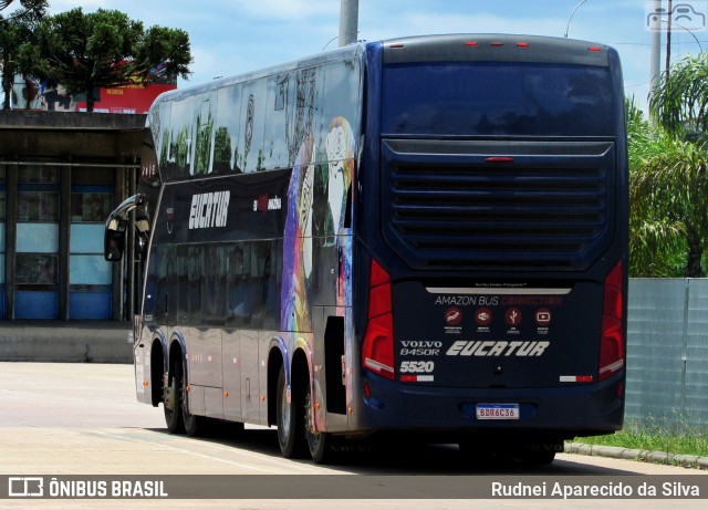 Eucatur - Empresa União Cascavel de Transportes e Turismo 5520 na cidade de Curitiba, Paraná, Brasil, por Rudnei Aparecido da Silva. Número da foto: #7503988.