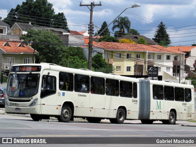 Viação Colombo 23416 na cidade de Curitiba, Paraná, Brasil, por Gabriel Machado. ID da foto: 7503407.