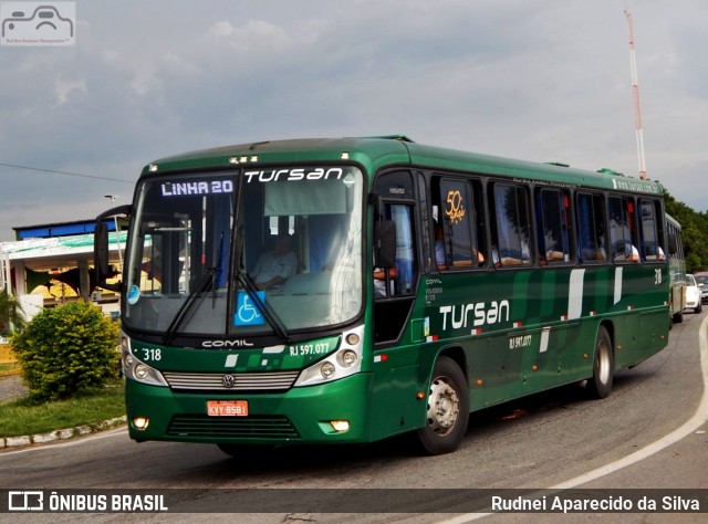 Tursan - Turismo Santo André 318 na cidade de Resende, Rio de Janeiro, Brasil, por Rudnei Aparecido da Silva. ID da foto: 7502690.