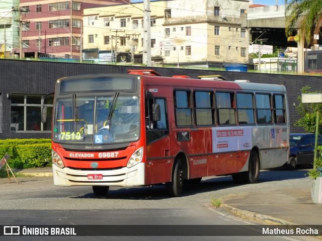 Viação Santa Edwiges 69887 na cidade de Contagem, Minas Gerais, Brasil, por Matheus Rocha. Número da foto: #7504699.
