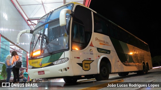 Empresa Gontijo de Transportes 14480 na cidade de Vitória da Conquista, Bahia, Brasil, por João Lucas Rodrigues Lopes. ID da foto: 7502914.