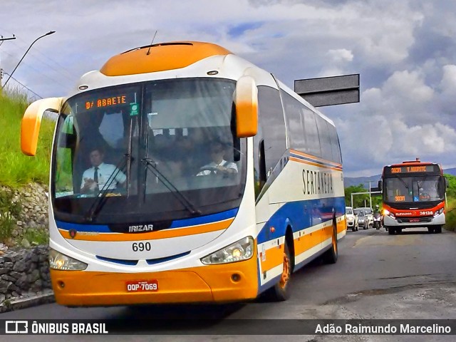 Viação Sertaneja 690 na cidade de Contagem, Minas Gerais, Brasil, por Adão Raimundo Marcelino. ID da foto: 7504468.