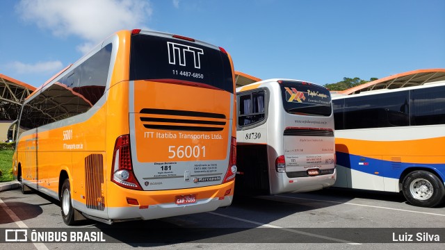 ITT - Itatiba Transporte e Turismo 56001 na cidade de Aparecida, São Paulo, Brasil, por Luiz Silva. Número da foto: #7503843.