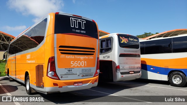 ITT - Itatiba Transporte e Turismo 56001 na cidade de Aparecida, São Paulo, Brasil, por Luiz Silva. ID da foto: 7503843.