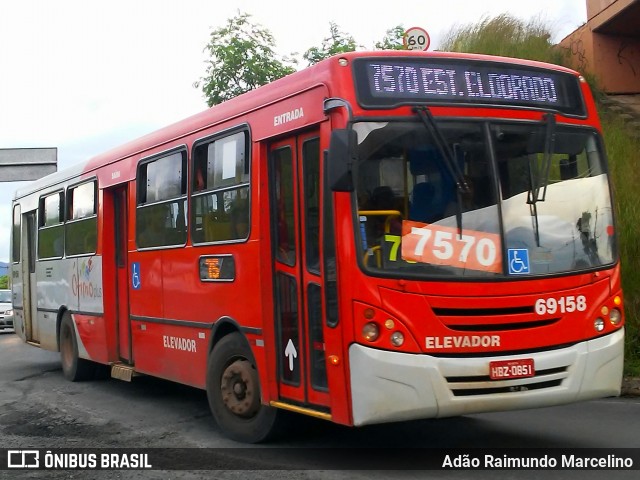 Viação Santa Edwiges 69158 na cidade de Contagem, Minas Gerais, Brasil, por Adão Raimundo Marcelino. ID da foto: 7504628.