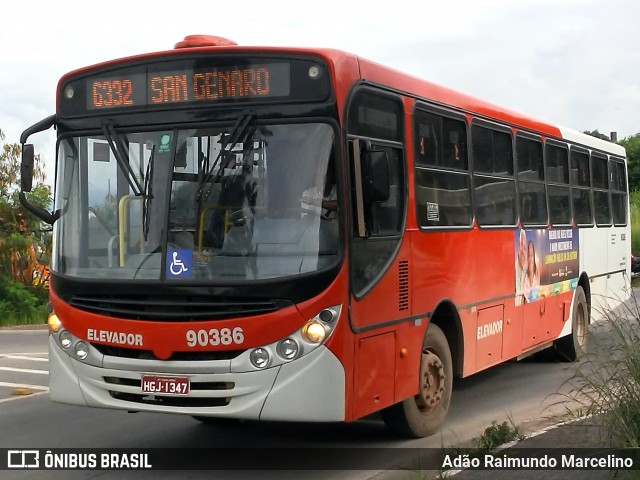 Companhia Coordenadas de Transportes 90386 na cidade de Contagem, Minas Gerais, Brasil, por Adão Raimundo Marcelino. ID da foto: 7504588.