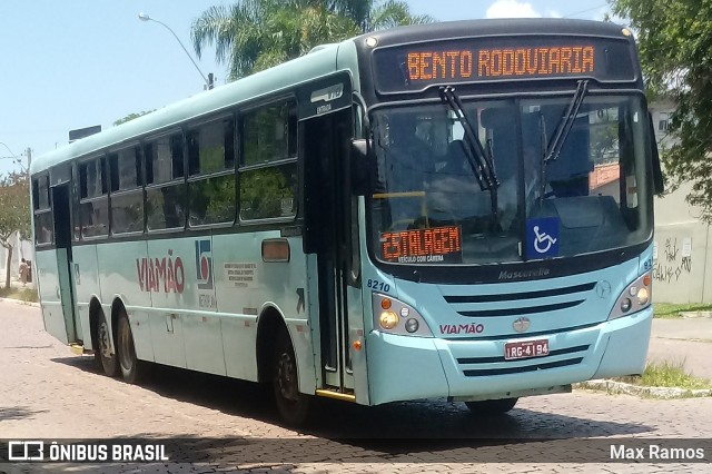 Empresa de Transporte Coletivo Viamão 8210 na cidade de Viamão, Rio Grande do Sul, Brasil, por Max Ramos. Número da foto: #7505358.