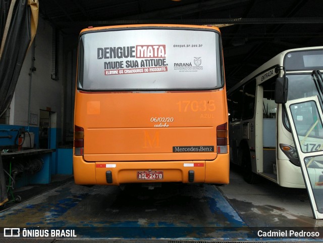 Expresso Azul 17035 na cidade de Pinhais, Paraná, Brasil, por Cadmiel Pedroso. Número da foto: #7506830.