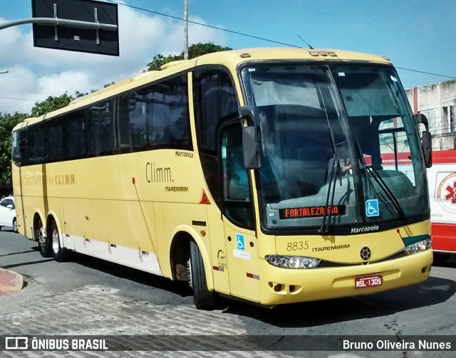 Viação Itapemirim 8835 na cidade de Fortaleza, Ceará, Brasil, por Bruno Oliveira Nunes. ID da foto: 7507909.