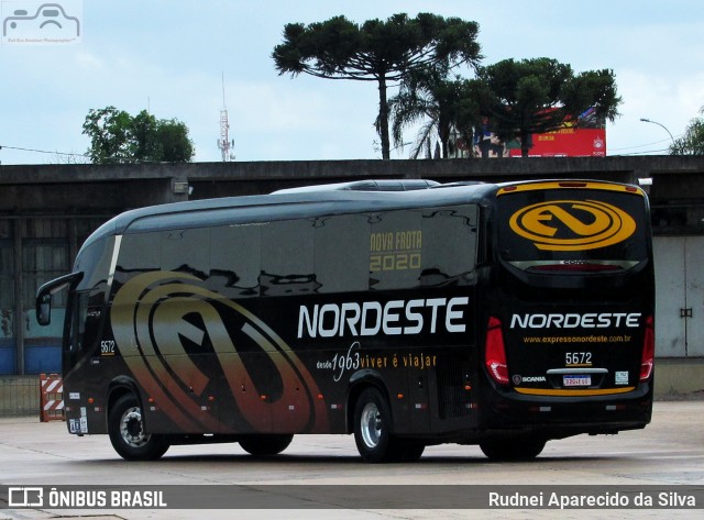 Expresso Nordeste 5672 na cidade de Curitiba, Paraná, Brasil, por Rudnei Aparecido da Silva. Número da foto: #7507683.