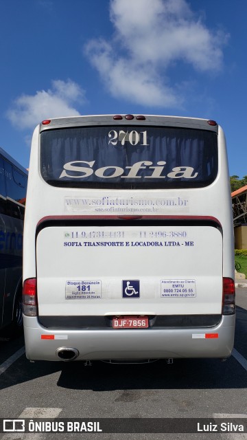 Sofia Turismo 2701 na cidade de Aparecida, São Paulo, Brasil, por Luiz Silva. Número da foto: #7505117.