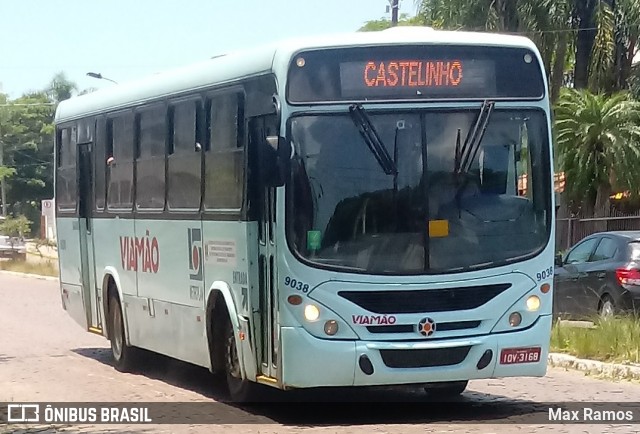 Empresa de Transporte Coletivo Viamão 9038 na cidade de Viamão, Rio Grande do Sul, Brasil, por Max Ramos. ID da foto: 7505354.