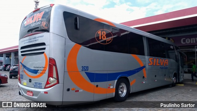 Silva Turismo 3520 na cidade de Araquari, Santa Catarina, Brasil, por Paulinho Sartor. Número da foto: #7506491.