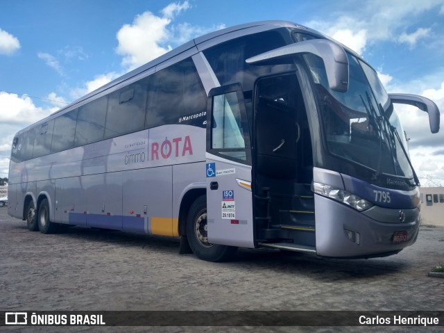 Rota Transportes Rodoviários 7795 na cidade de Riachão do Jacuípe, Bahia, Brasil, por Carlos Henrique. ID da foto: 7506828.