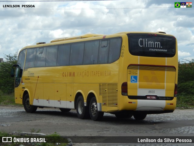 Viação Itapemirim 8835 na cidade de Caruaru, Pernambuco, Brasil, por Lenilson da Silva Pessoa. ID da foto: 7507834.