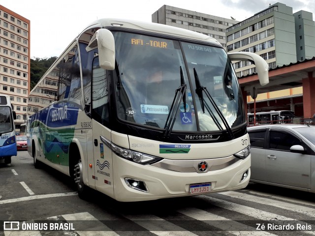 Bel-Tour Transportes e Turismo 317 na cidade de Petrópolis, Rio de Janeiro, Brasil, por Zé Ricardo Reis. Número da foto: #7505652.