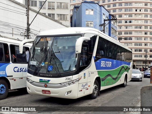 Bel-Tour Transportes e Turismo 396 na cidade de Petrópolis, Rio de Janeiro, Brasil, por Zé Ricardo Reis. ID da foto: 7505647.