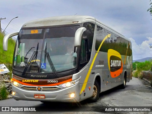 Saritur - Santa Rita Transporte Urbano e Rodoviário 30660 na cidade de Contagem, Minas Gerais, Brasil, por Adão Raimundo Marcelino. ID da foto: 7507705.