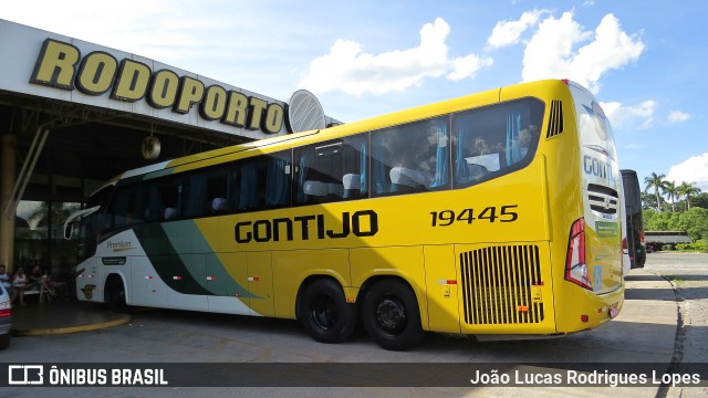 Empresa Gontijo de Transportes 19445 na cidade de Perdões, Minas Gerais, Brasil, por João Lucas Rodrigues Lopes. ID da foto: 7508096.