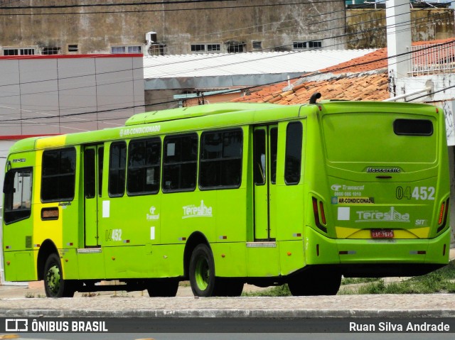 Transcol Transportes Coletivos 04452 na cidade de Teresina, Piauí, Brasil, por Ruan Silva Andrade. Número da foto: #7506546.